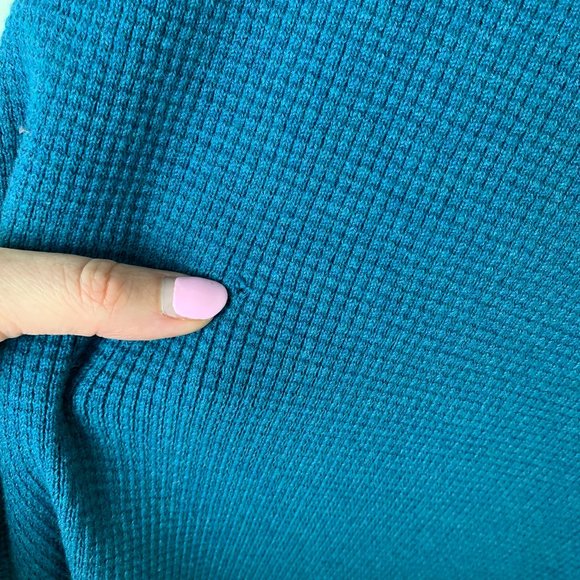 NWOT Cutter & Buck Men's Blue Lakemont Mixed Stitch Crew Long Sleeve Sweater 1XL - Picture 7 of 7